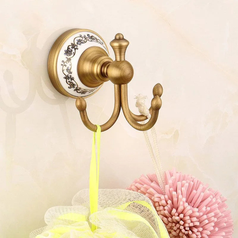Porzellan Badezimmer Set – Wandmontiert Bronze