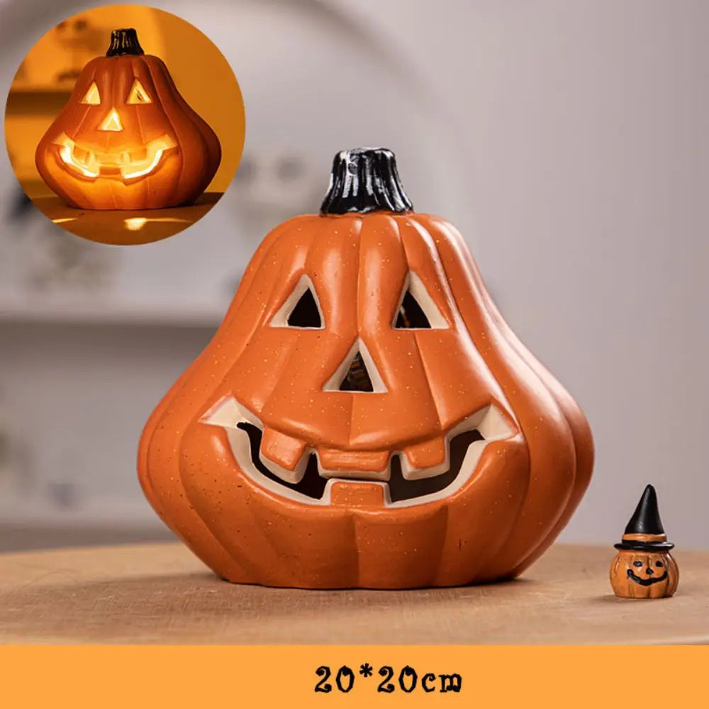 Halloween Kürbislampe – Leuchtendes Design – Dekoration für Draussen