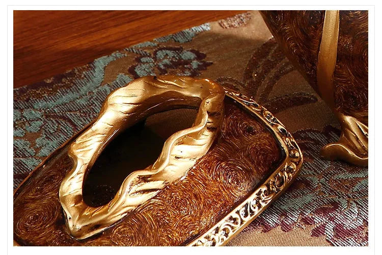 Luxus Resin Taschentuchbox – Europäischer Stil