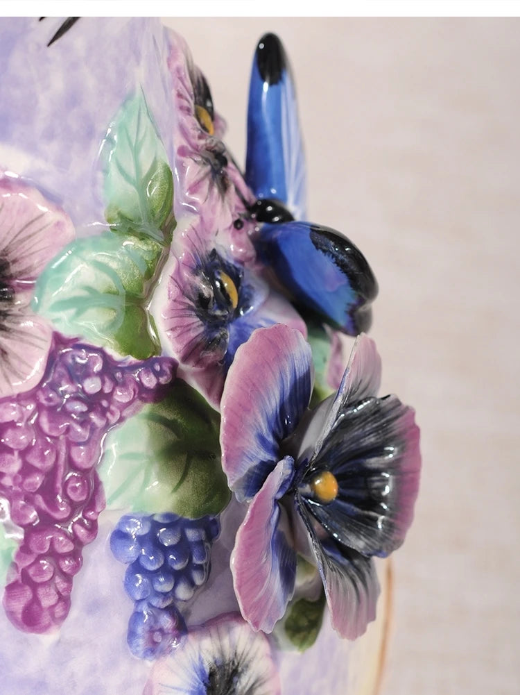 Handbemalte Vase – Moderne Keramik – 19.6x18x27.8