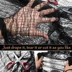 Halloween Gaze - Schwarzes Tuch Design - 76x183cm