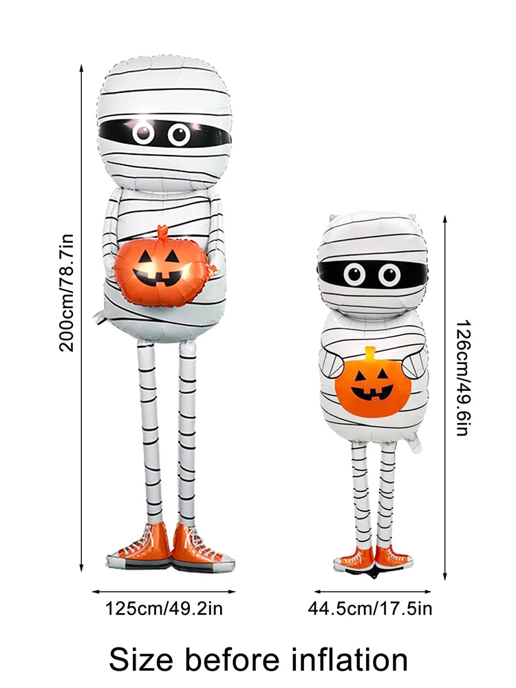 Halloween Mumienballon – Folien-Design – Partydeko