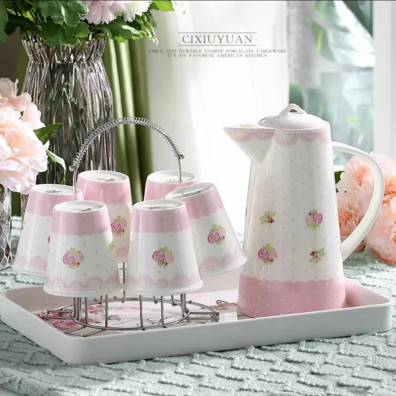 Kaffeeset aus Feinporzellan – Elegantes Design – Hochzeitsgeschenk