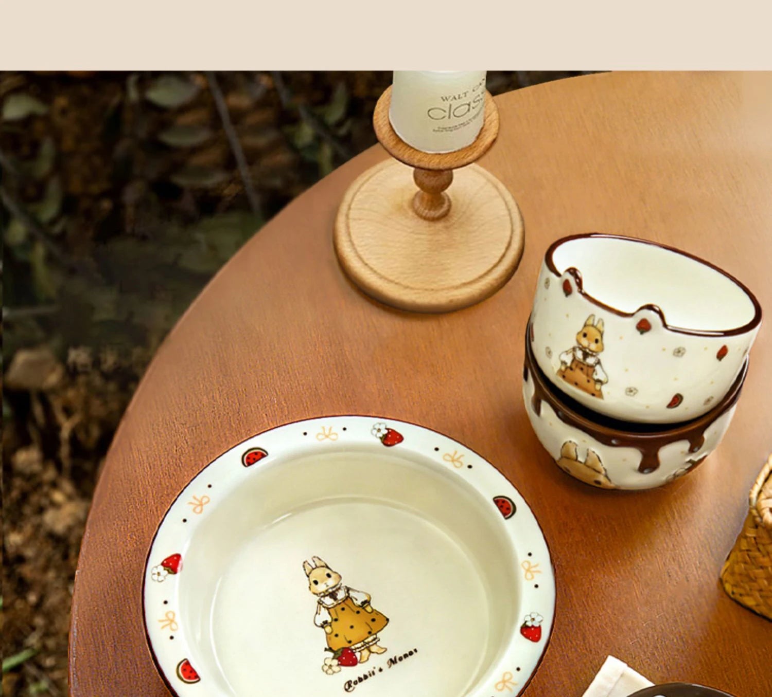 Keramik Hasenschale – Porzellan Relief Design – 11.4cm