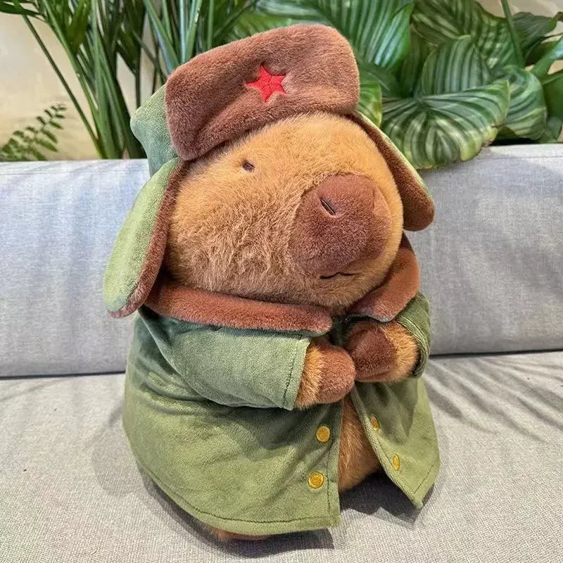 Capybara-Kuscheltier – Militärstil – 25cm