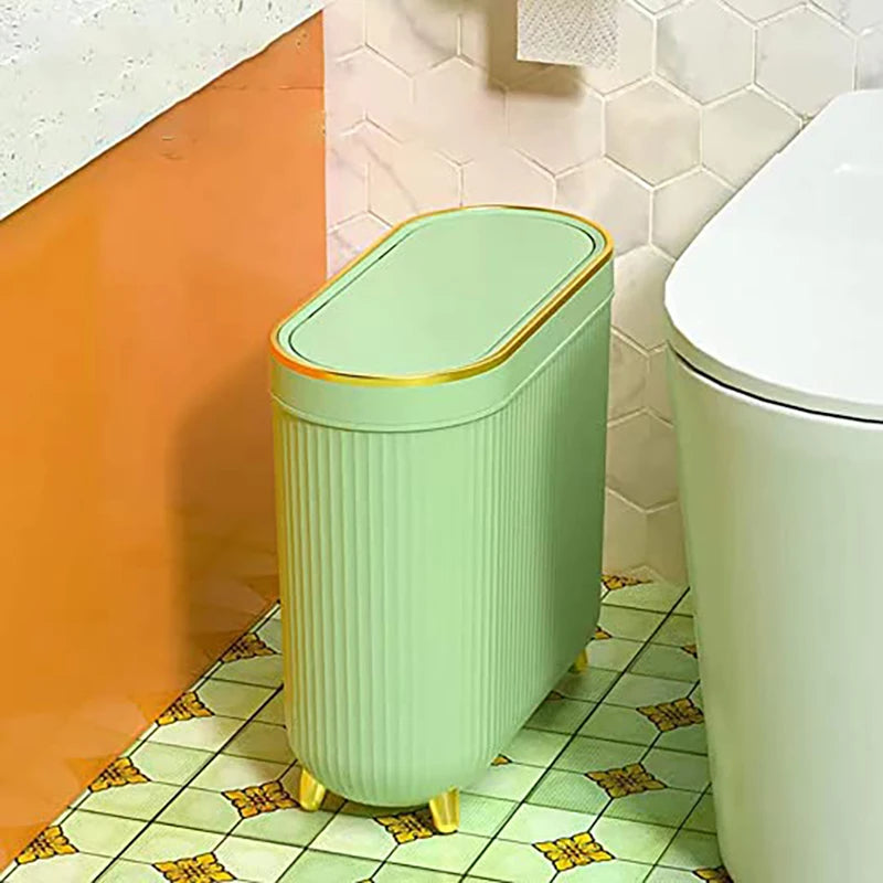 Luxuriöser Goldener Abfalleimer – Modernes Design mit Deckel