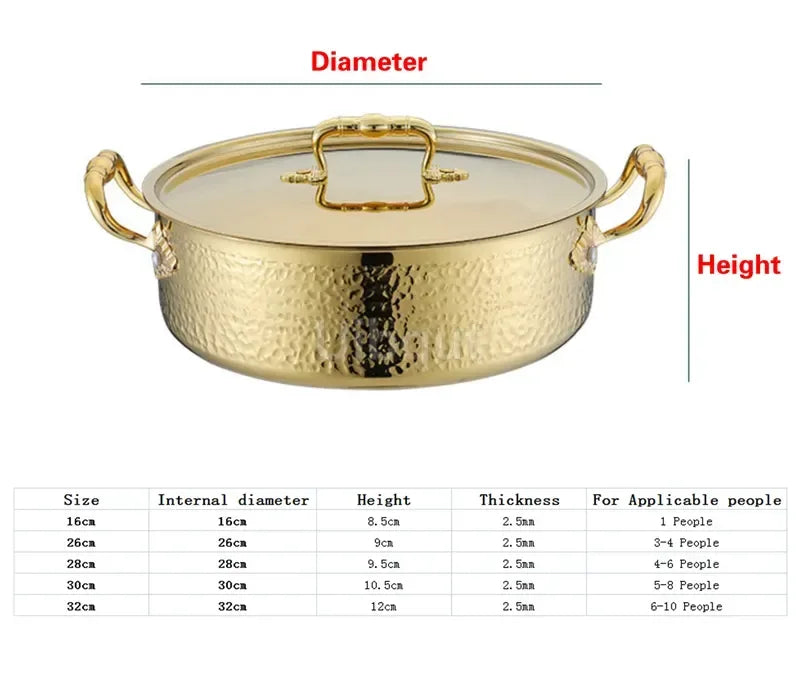 Suppentopf – Edelstahl – 26cm Doppelgeschmack