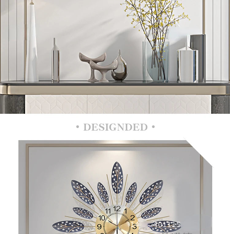Wanduhr Kunst – Nordisch Stil für Wohnzimmer