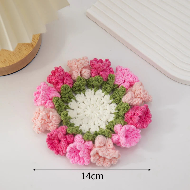 Gehäkelter Untersetzer – Öko Polyester – 10cm