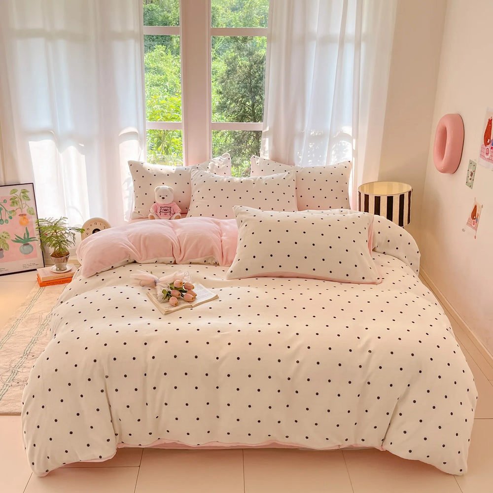 Bettbezug aus Polyesterfleece, modern bedruckt, mehrfarbig, Grösse: 200x230 cm