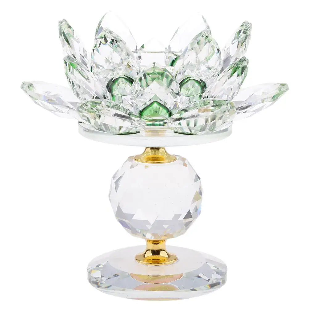 Kristall Lotus Kerzenhalter – Moderne Feng Shui Deko
