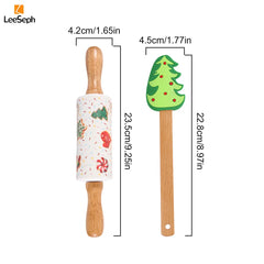 Weihnachts-Backset – Silikon & Holz – Heimküche