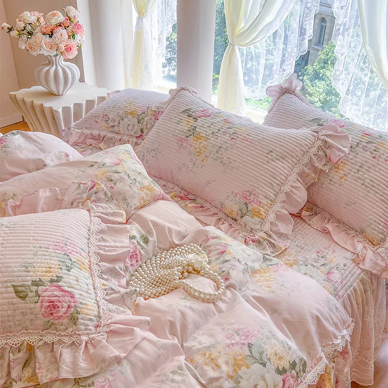 Bettbezug Set – Koreanischer Prinzessinnenstil – 100% Baumwolle