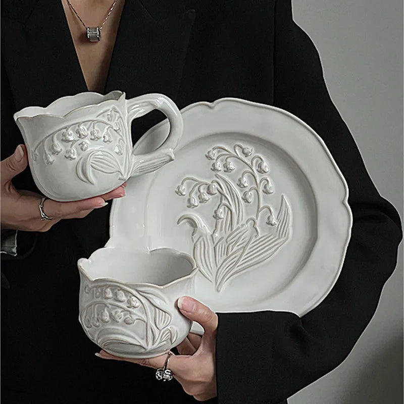 Keramik Geschirr Set – Europäisches Design – Teezeit-tauglich