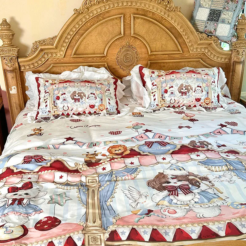 Baumwoll-Bettwäsche – Prinzessin-Stil – Twin, Queen, Double