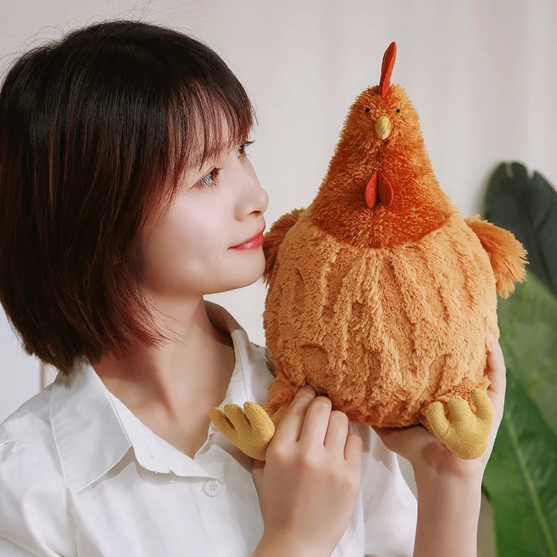 Kuschelhuhn Plüsch – Weiche Baumwolle 23/35cm