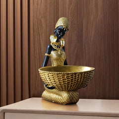 Afrikanische Stammesfiguren – Kunstwerk aus Resin – Verschiedene Grössen