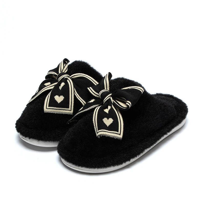 Damen Baumwoll Hausschuhe – Plüsch Komfort – Winter Innen