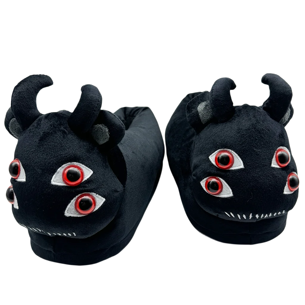 Horror Plüsch Hausschuhe – Halloween Gemütlichkeit