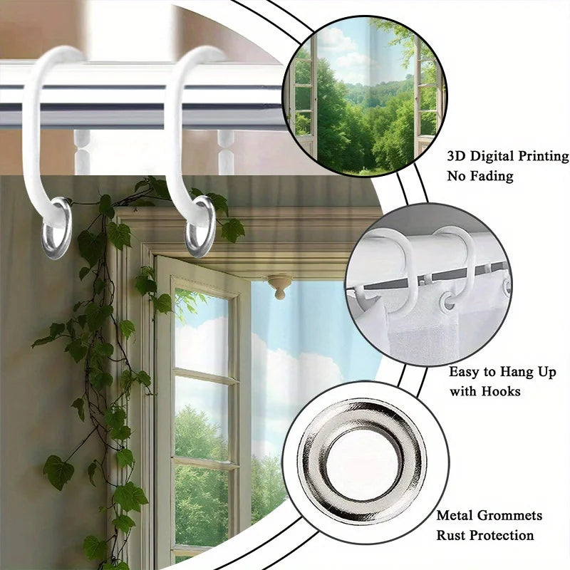 Duschvorhang Wasserdicht – Verzauberter Wald – Verschiedene Grössen