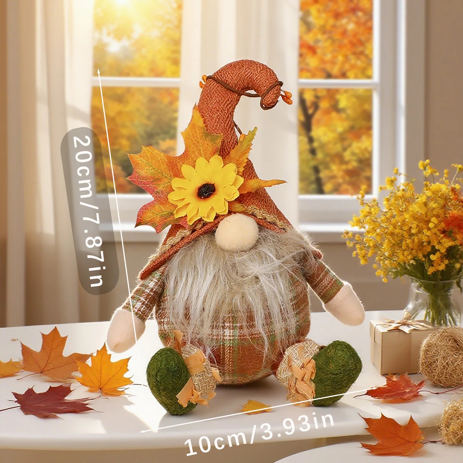 Rustikale Vogelscheuchendeko – Textilgewebe – Herbst
