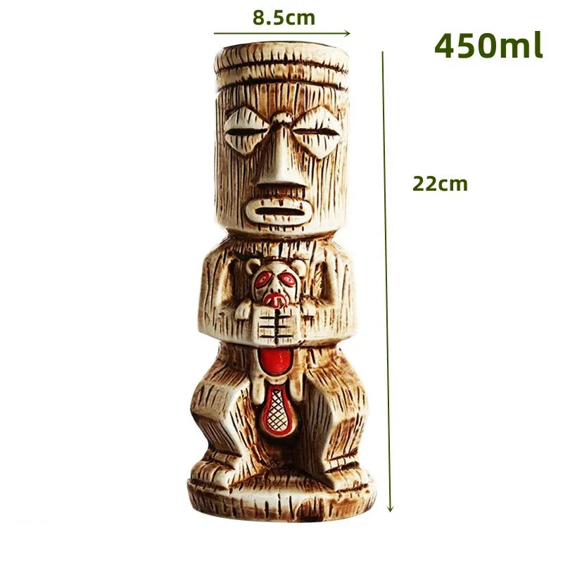 Keramische Tiki-Becher – Amerikanisch Handgemacht – 201-700ml