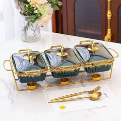 Keramikplatte – Nordisches Design – 10" Rechteck