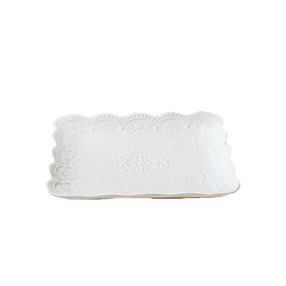 Keramik-Quadratplatte – Französischer Stil – 6-10 Zoll