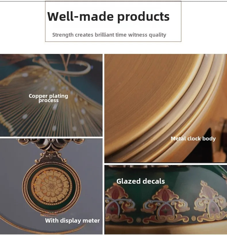 Europäische Uhr – Metall-Design – Ideal für Wohnräume