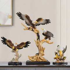 Retro Adler Resin Deko – Handbemalt – 25cm
