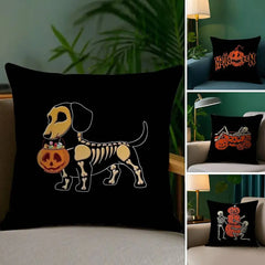 Halloween Kissenbezug – Plüsch Polyester Quadratisch – 45x45 cm