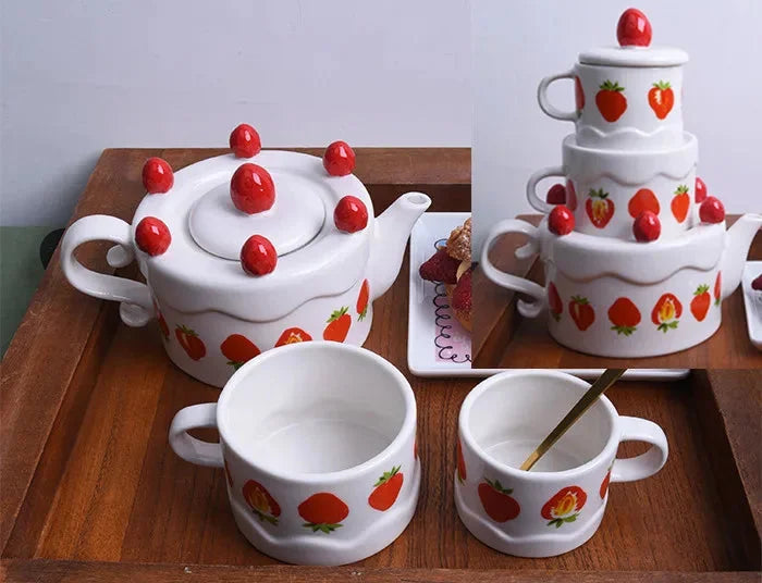 Bunte 3D-Relief-Keramik mit handgezeichnetem Design für Esstisch