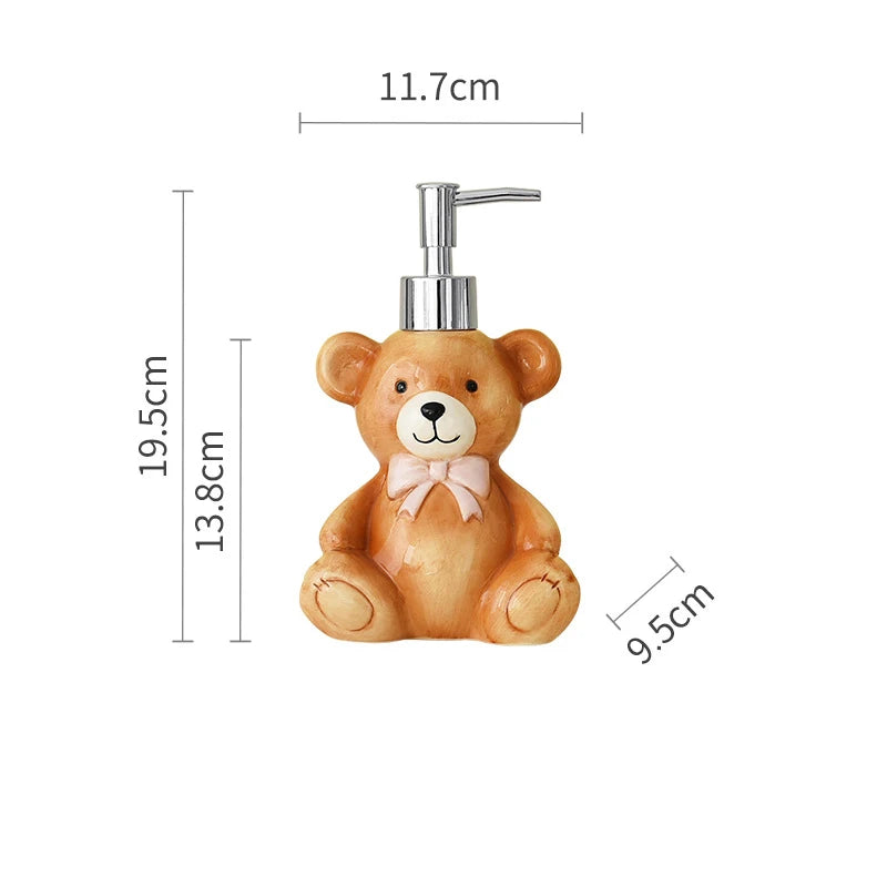 Keramik Seifenspender – Festliches Bär Design – 350ML