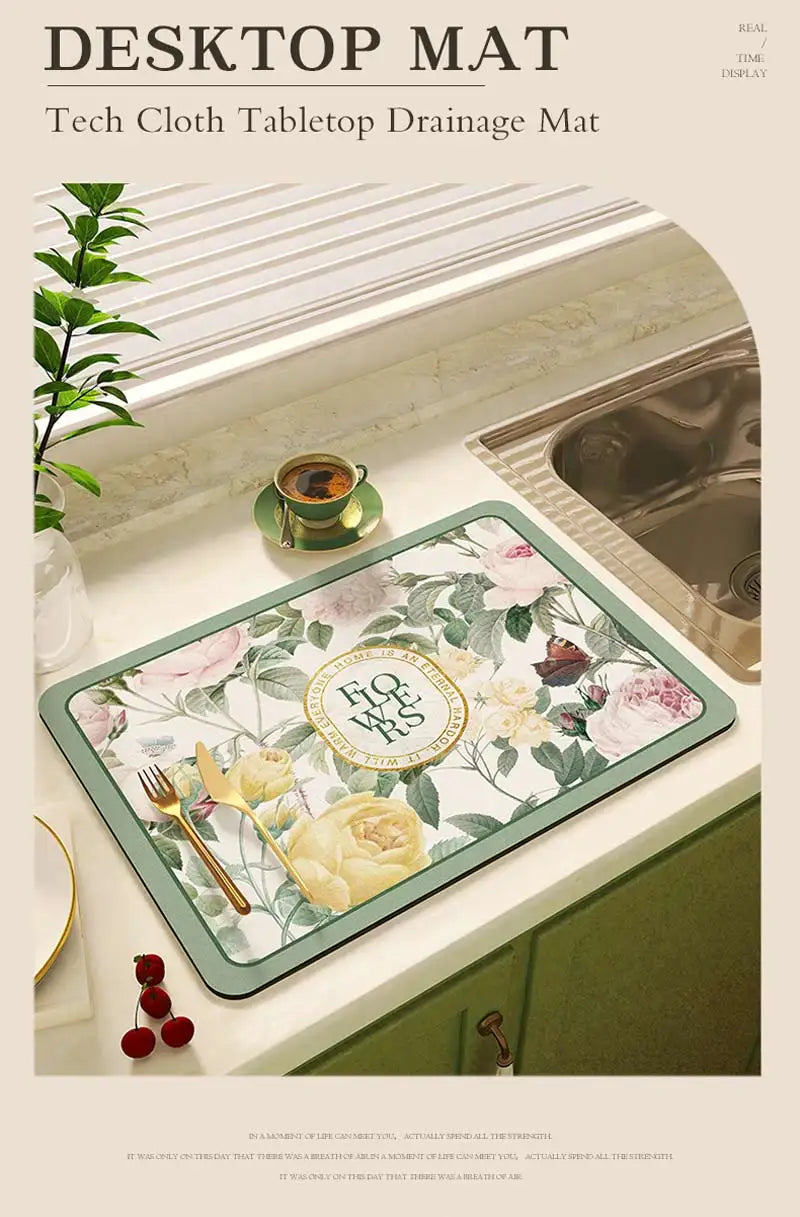 Schnell trocknende Matten – Diatom Mud Stil – 40x50 cm