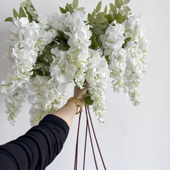 Wisteria Blumenranke – Seidenfloristik – 108cm Länge, Innenbereich