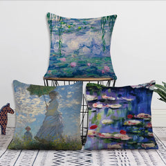 Wasserlilien Kissen – Kunst Design 45x45CM