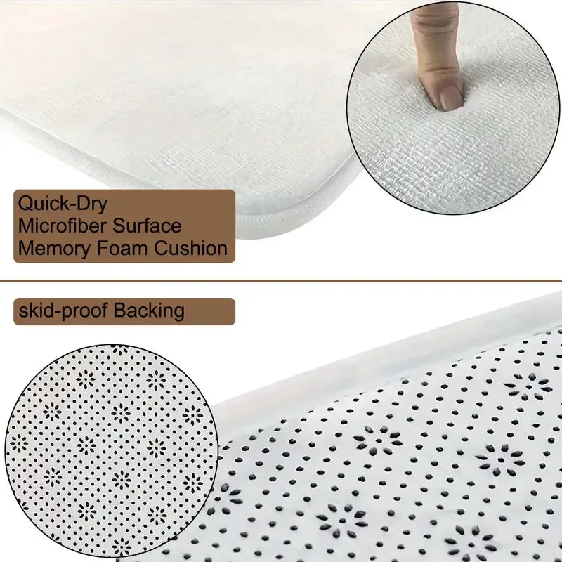 Blumenmatte Eingang – Modern Polyester – 40x60cm