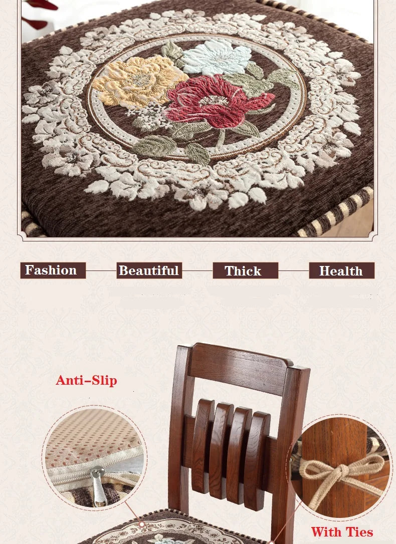 U-förmige Memory-Schaum-Sitzkissen – Blumenmuster 42x44cm