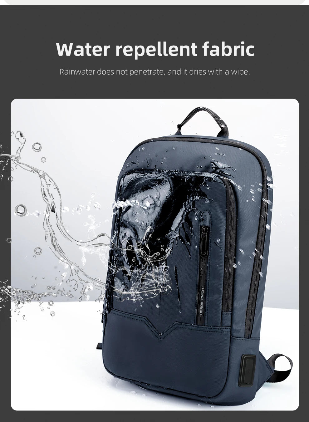 Rucksack – Wasserdichtes Oxford – USB-Laden 15.6 Zoll
