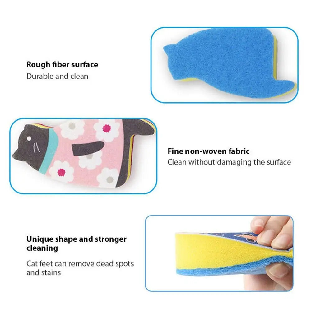 Katzenpfoten Spülschwamm – Öko Vliesstoff