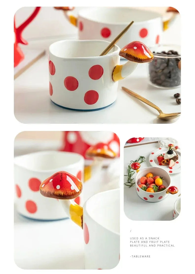 Mushroom Geschirr - Keramik Japanisch - Für Zuhause