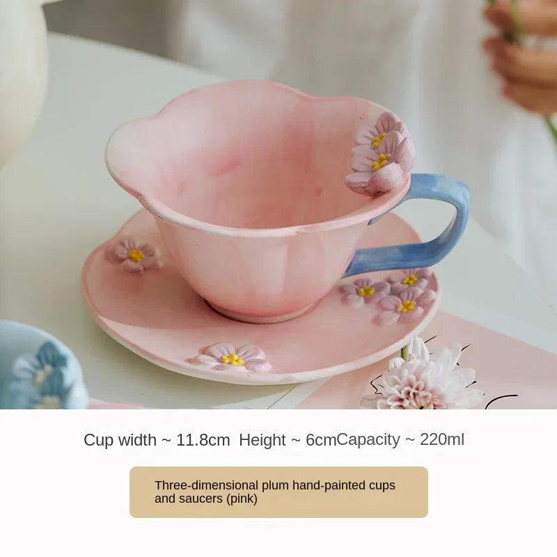 Nordische Keramik-Kaffeetasse – Handgefertigt, Bürostil