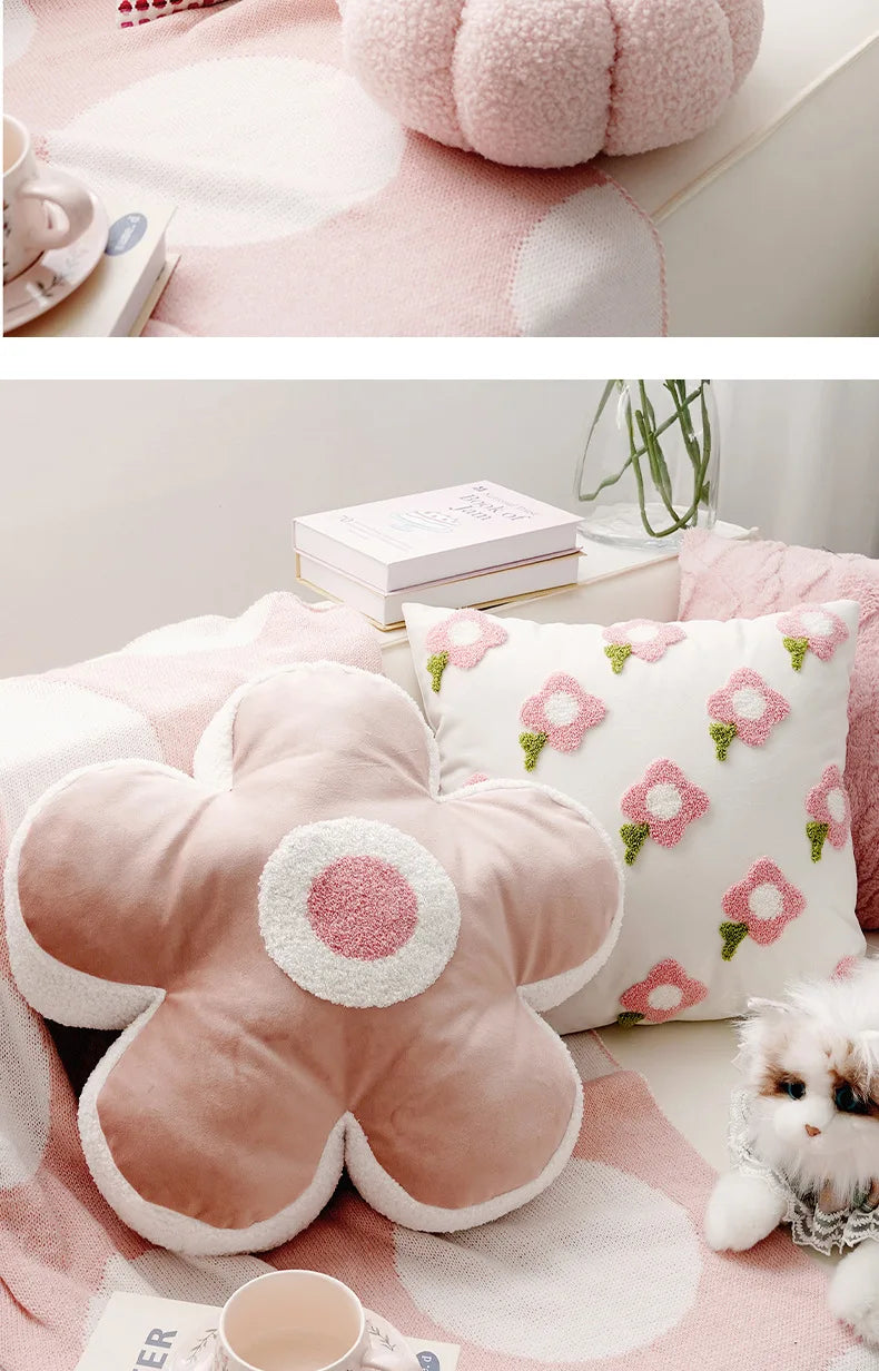 Dekokissenbezug – Gestickter Polyester Quadrat (45X45CM)