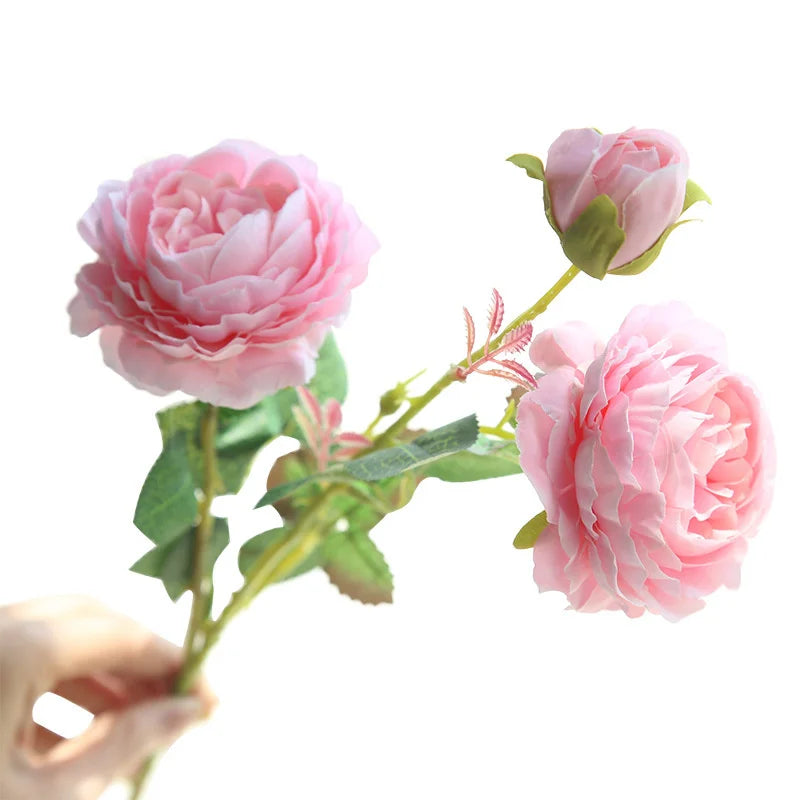 Künstlicher Pfingstrosenstrauss – Seide, Pink, Innenbereich