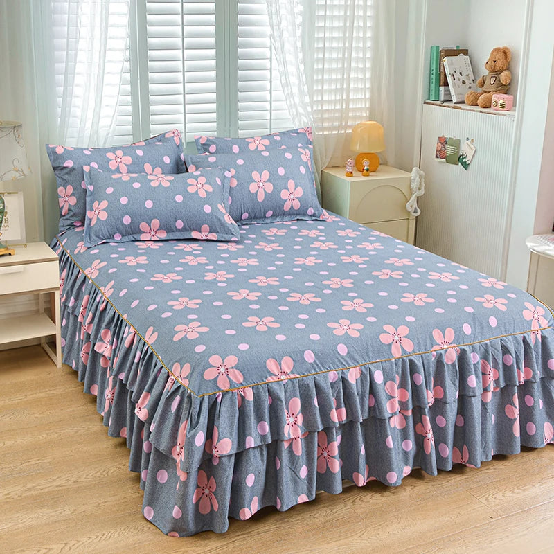 Floral Bettvolant – Strick-Polyester – Verschiedene Grössen