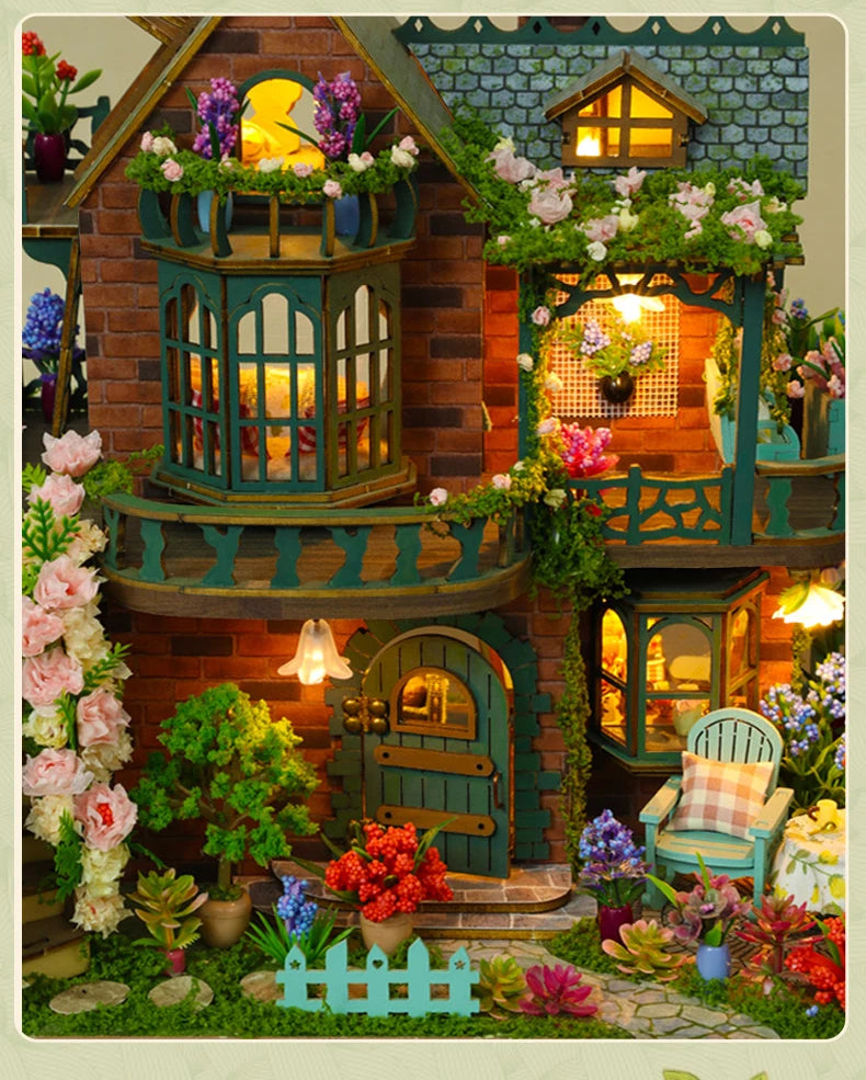 Miniatur Puppenhaus Bausatz – Handgemacht Holz Design