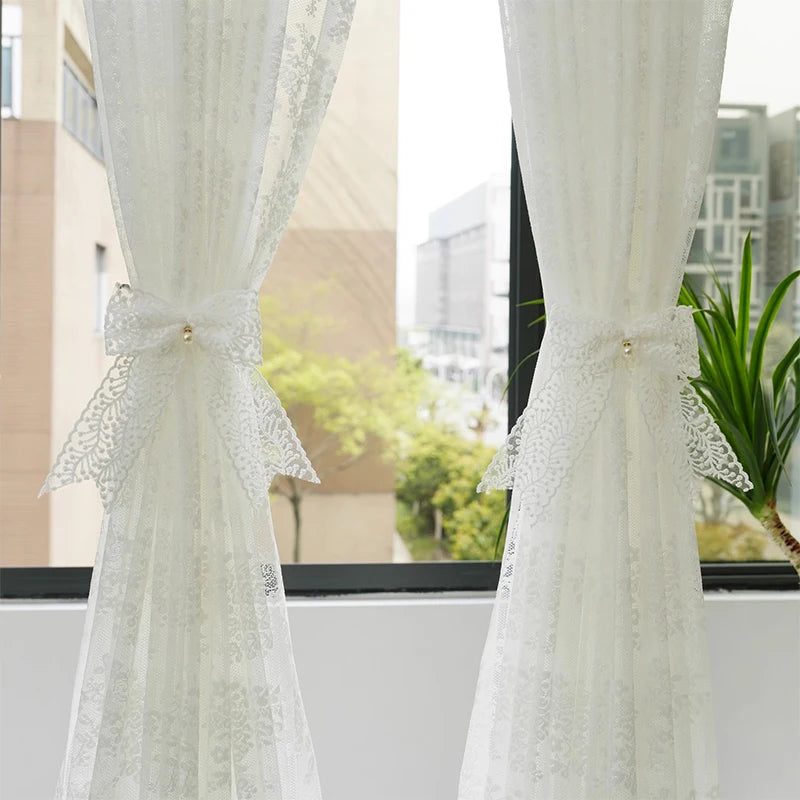 Vorhangbänder – Französischer Wollstoff – Beige/Weiss