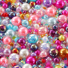 Bunte Perlharze – Elegantes Halb-Rund Design