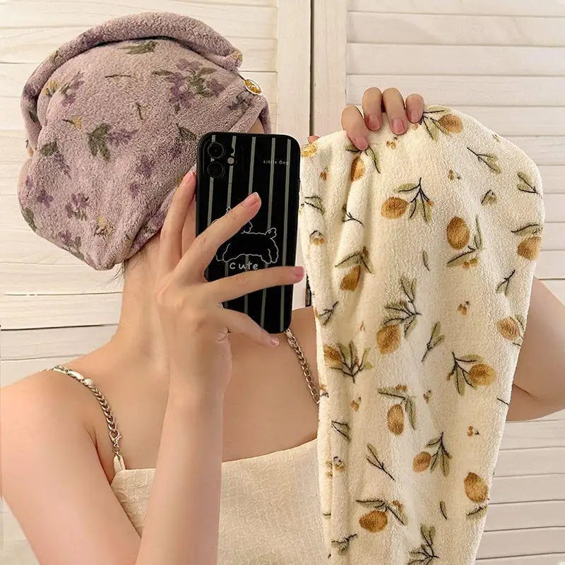 Schnell Trocknendes Haartuch – 100% Baumwolle – 25x65cm