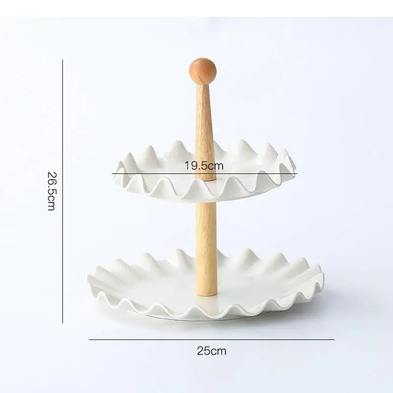 Keramikteller – Modernes Design mit Holzständer